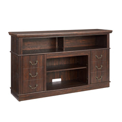Retro TV Stand with Storage for TVs up to 65'', Mid Century Modern TV Stand & Entertainment Center with Shelf,TV Stand for Media,TV Console Table for Living Room Espresso 60"W*15.75"D*34.25"H