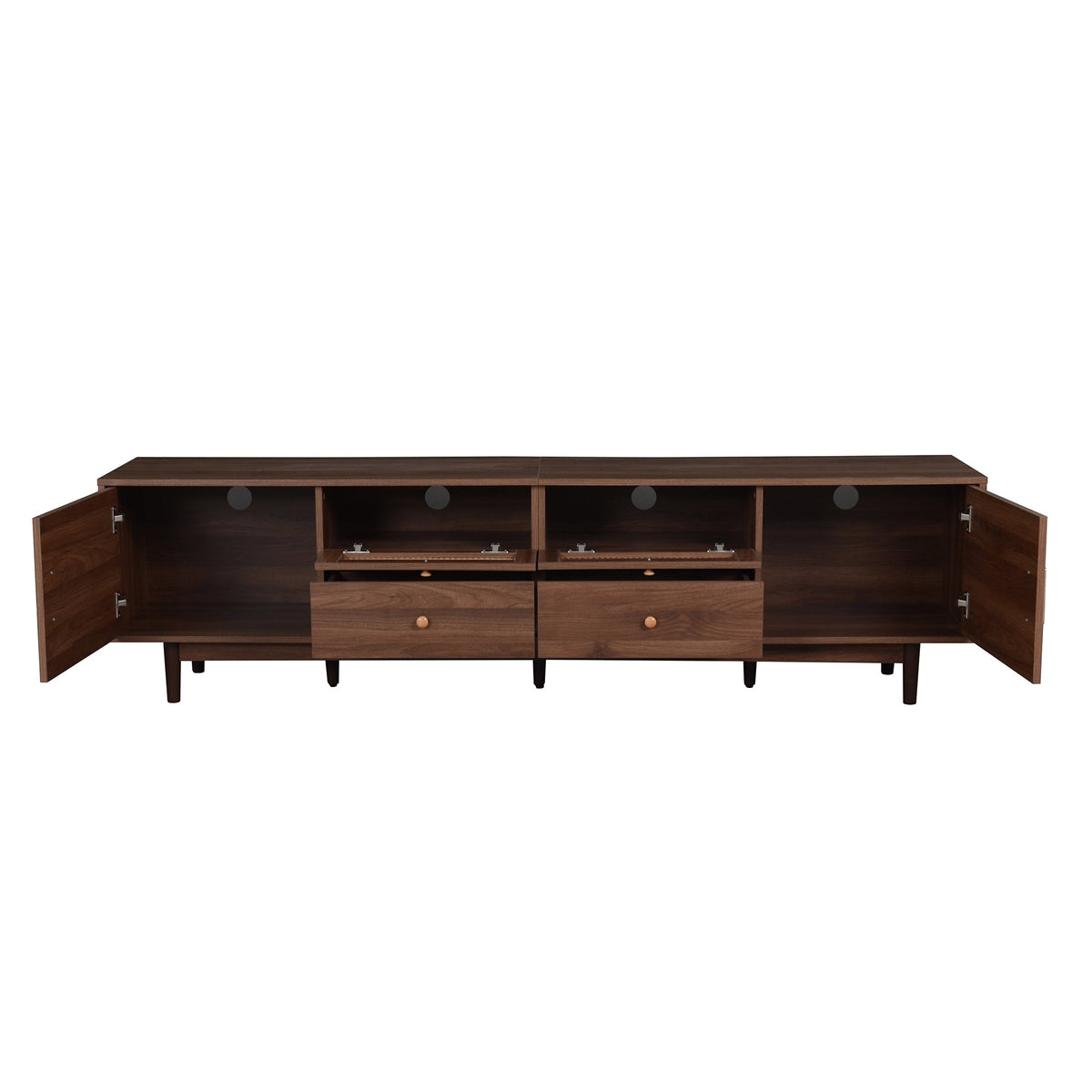 76" TV Stand with Drawers for Living Room/Bedroom, Modern Chic Entertainment Center for TVs Up to 85 inches, Entertainment Center with Storage--Not support self-pick up