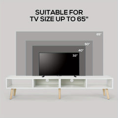 59" TV Stand for 30"-65" TV with Open Shelf