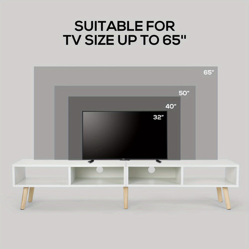 59" TV Stand for 30"-65" TV with Open Shelf