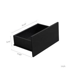 Modern High Gloss TV Stand for TVs up to 65'' | TV Console with Storage Cabinets for Living Room, Black, Hardwood and Metal Material