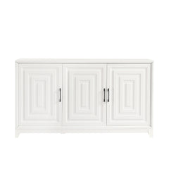 TV Stand for Tvs Up to 65 Inches, Modern Entertainment Center Media Console Cabinet with 2 Spacious Storage Spaces, Solid Wood Legs for Living Room