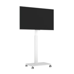 Vermars Black Rolling TV Stand for 32 to 55 65 75 85 Inch TVs, Corner TV Floor Stand with Mount, Universal Portable Mobile TV Cart on Wheels, Small TV Stand for Bedroom, Living Room