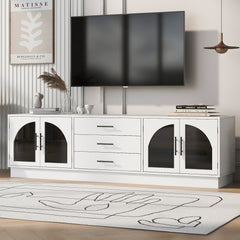 68.9' Modern Minimalist TV Stand, Suitable for Tvs Up to 75 Inches, Features an Adjustable Control Cabinet, Ideal for Living Room Use
