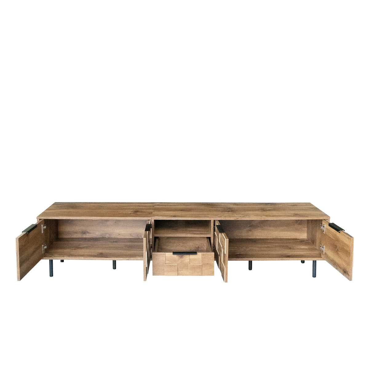 78" TV Stand for 85 75 65 Inch TV, TV Consoles for Living Room, Entertainment Center Wood TV Media with Storage