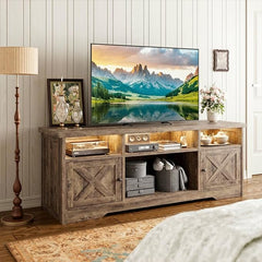 Casaottima TV Stand for 65 Inch TV, Entertainment Center, White