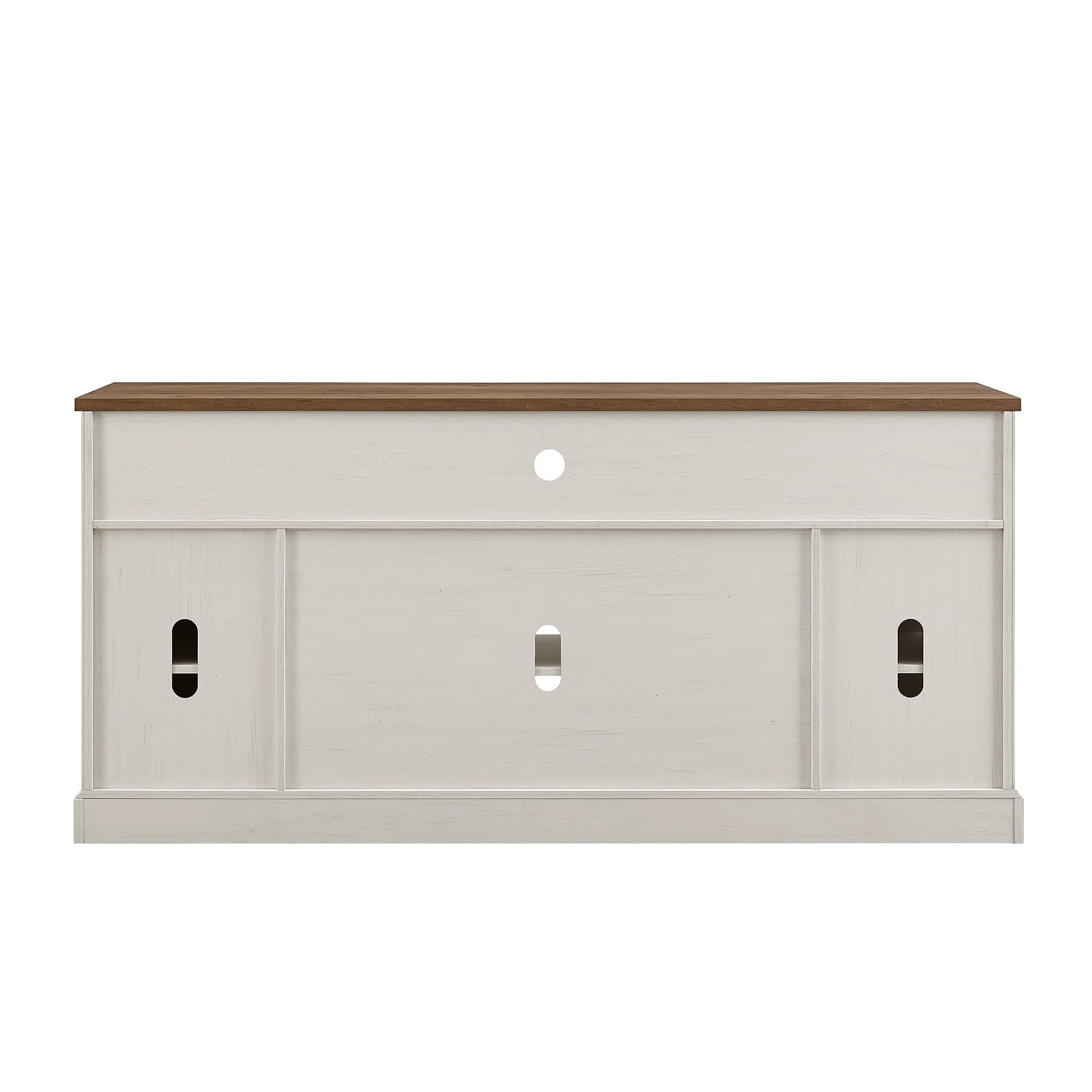 OKD 70" Farmhouse TV Stand for TVs up to 80", Antique White