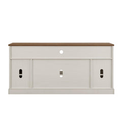 OKD 70" Farmhouse TV Stand for TVs up to 80", Antique White