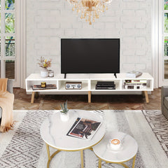 59" TV Stand for 30"-65" TV with Open Shelf