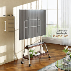 BEISHI Mobile TV Stand on Wheels for 32-75 Inch TVs