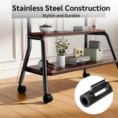 BEISHI Mobile TV Stand on Wheels for 32-75 Inch TVs