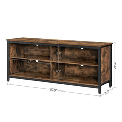 VASAGLE TV Stand, Farmhouse Entertainment Center with Storage Cabinets