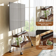 BEISHI Mobile TV Stand on Wheels for 32-75 Inch TVs