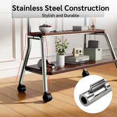BEISHI Mobile TV Stand on Wheels for 32-75 Inch TVs