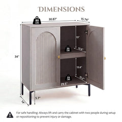 IFBUY 92.63" W Mid Century Modern TV Stands for Living Room, Brown
