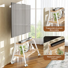 BEISHI Mobile TV Stand on Wheels for 32-75 Inch TVs