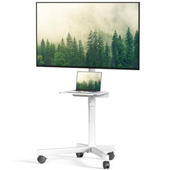 Motorized Rolling TV Stand on Wheels for 32-75 Inch TVs/Screens