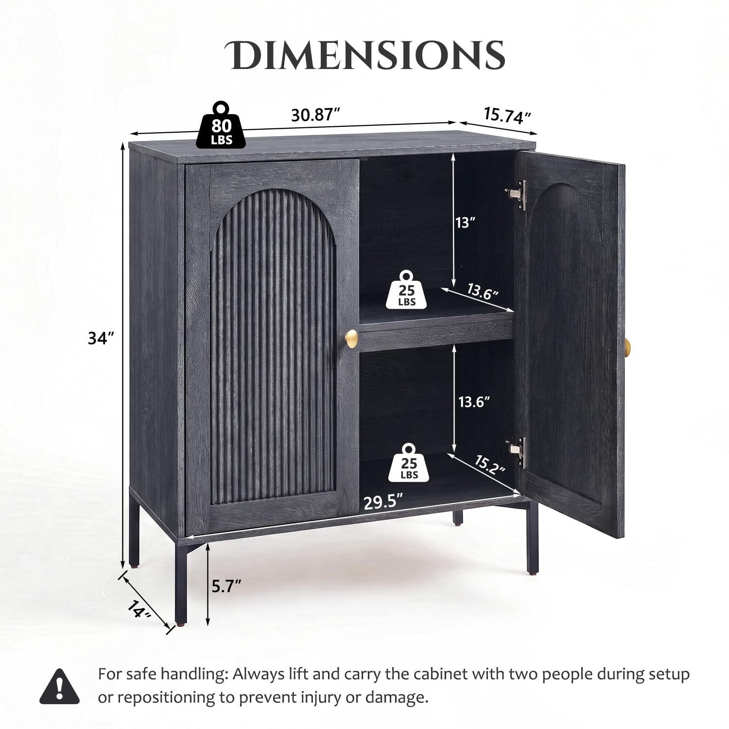 IFBUY 92.63" W Mid Century Modern TV Stands for Living Room, Brown