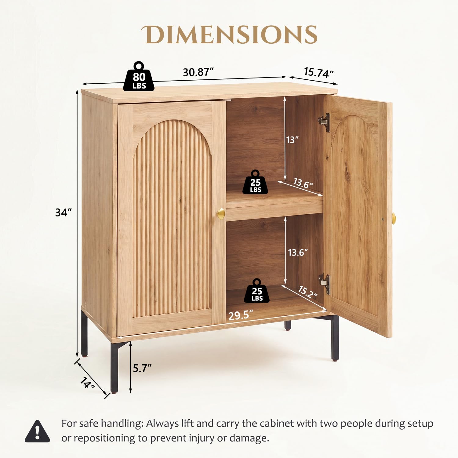 IFBUY 92.63" W Mid Century Modern TV Stands for Living Room, Brown