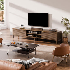 TV Stand for Living Room up to 65 Inch TVs Entertainment Center Oak 59"