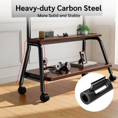 BEISHI Mobile TV Stand on Wheels for 32-75 Inch TVs