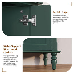 ARTPOWER 67" Vintage TV Stand with Storage for TVs Up to 75 Inches, Green