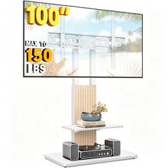TVON Heavy Duty Rolling TV Stand for 55-100 inch Large Screens