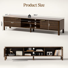 TV Stand for Living Room up to 65 Inch TVs Entertainment Center Oak 59"