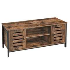 VASAGLE TV Stand, Farmhouse Entertainment Center with Storage Cabinets