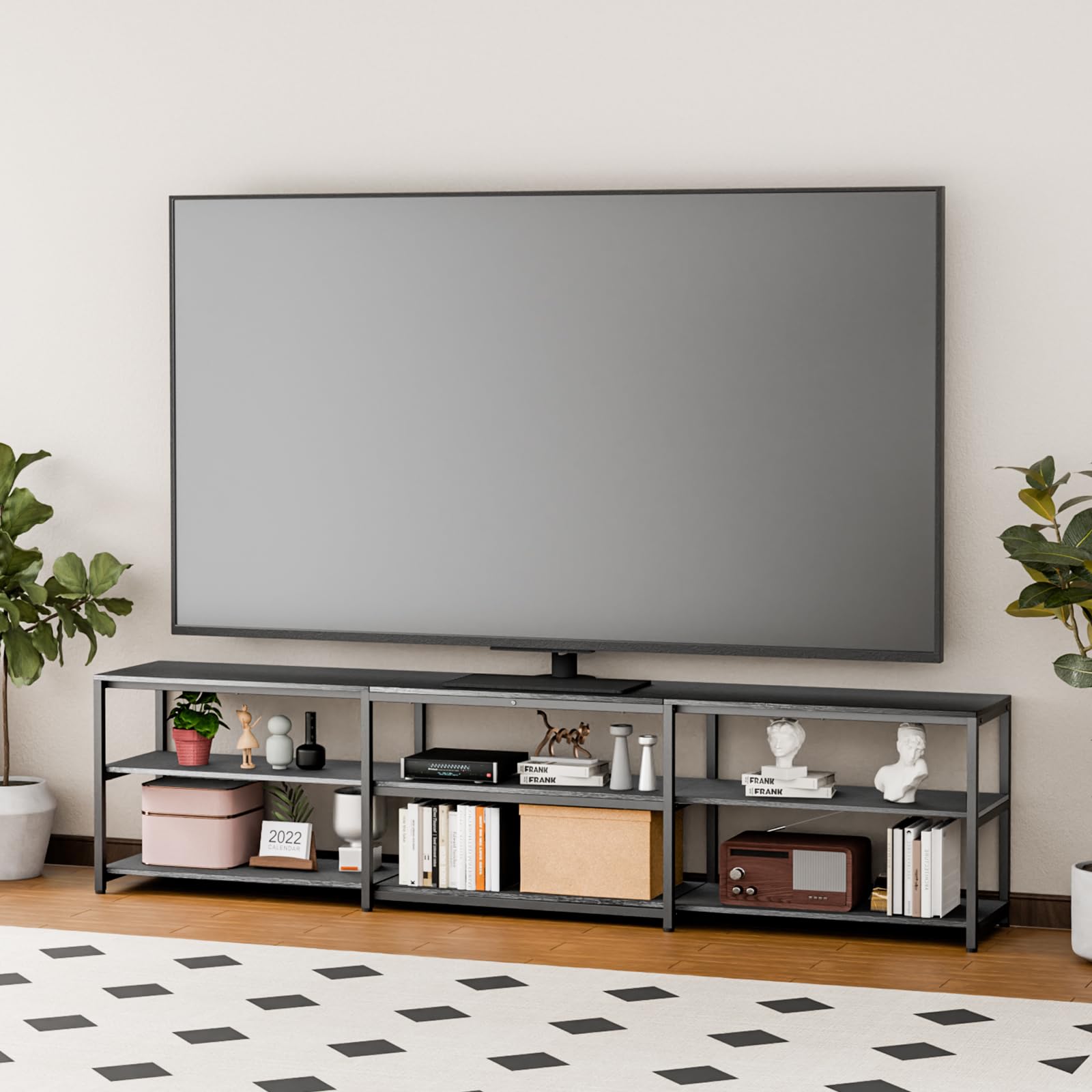 Aquzee 100 Inch TV Stand, Extra Large 98" Wide Entertainment Center