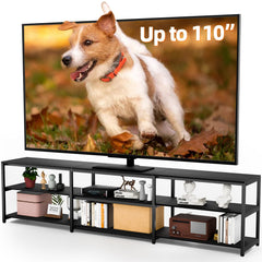 Aquzee 100 Inch TV Stand, Extra Large 98" Wide Entertainment Center