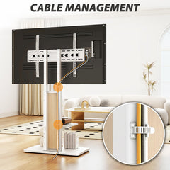 TVON Heavy Duty Rolling TV Stand for 55-100 inch Large Screens
