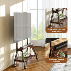 BEISHI Mobile TV Stand on Wheels for 32-75 Inch TVs