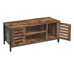 VASAGLE TV Stand, Farmhouse Entertainment Center with Storage Cabinets