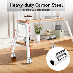 BEISHI Mobile TV Stand on Wheels for 32-75 Inch TVs