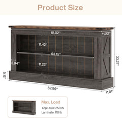Tribesigns TV Stand, Farmhouse TV Stand for 50-70 Inches TVs