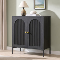 IFBUY 92.63" W Mid Century Modern TV Stands for Living Room, Brown