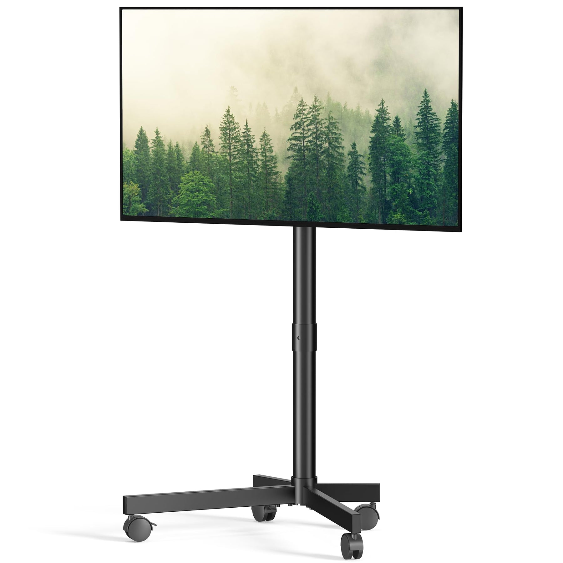 Motorized Rolling TV Stand on Wheels for 32-75 Inch TVs/Screens