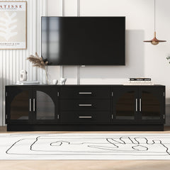 68.9" Modern Minimalist TV Stand for Tvs Up to 75 Inches, Entertainment Center Media Console Cabinet with Adjustable Shelves for Living Room