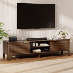 TV Stand for Living Room up to 65 Inch TVs Entertainment Center Oak 59"