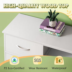 WLIVE LED Dresser TV Stand for 65 Inch TV, 8 Drawers, Rustic Brown