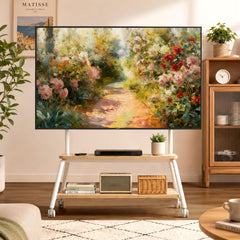 BEISHI Mobile TV Stand on Wheels for 32-75 Inch TVs