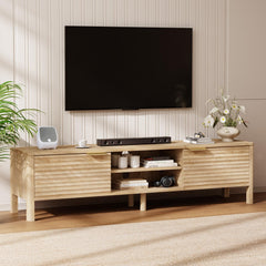 TV Stand for Living Room up to 65 Inch TVs Entertainment Center Oak 59"
