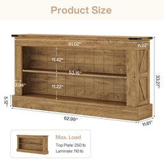 Tribesigns TV Stand, Farmhouse TV Stand for 50-70 Inches TVs