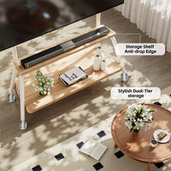 BEISHI Mobile TV Stand on Wheels for 32-75 Inch TVs