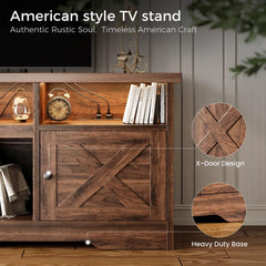 Casaottima TV Stand for 65 Inch TV, Entertainment Center, White