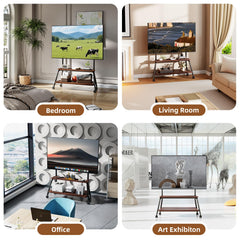 BEISHI Mobile TV Stand on Wheels for 32-75 Inch TVs