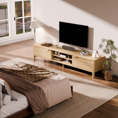 TV Stand for Living Room up to 65 Inch TVs Entertainment Center Oak 59"
