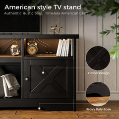 Casaottima TV Stand for 65 Inch TV, Entertainment Center, White