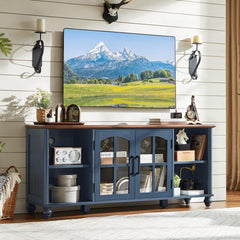 RWYHG Farmhouse TV Stand for 60 in TV, Entertainment Center for Living Room